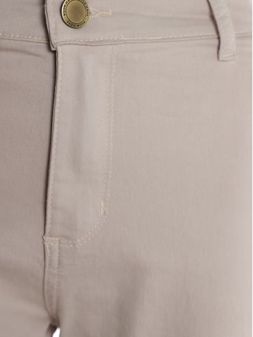 Calça Sarja Cigarrete Feminina BEGE