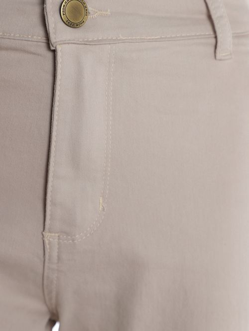 Calça Sarja Cigarrete Feminina BEGE