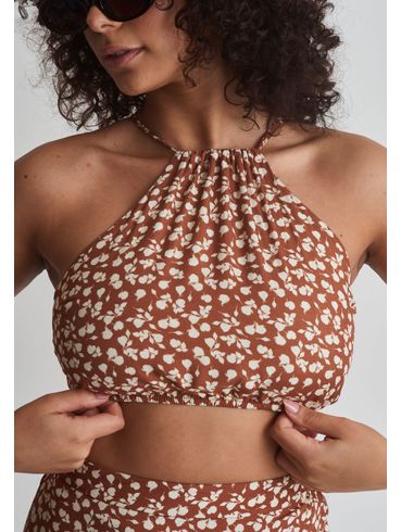 Blusa top estampa floral