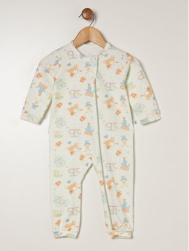 Macacão Infantil Para Bebê - OFF WHITE