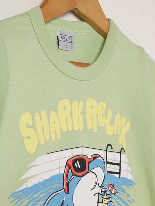 Conjunto Curto Infantil Para Menino - VERDE