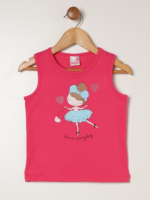 Blusa Cotton Infantil Para Menina - PINK