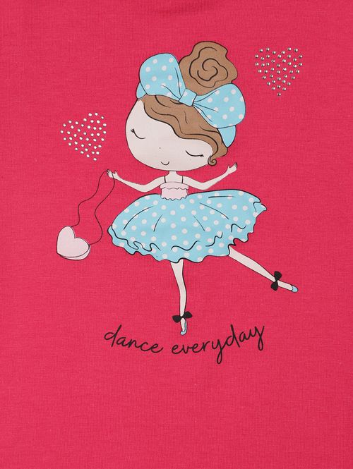 Blusa Cotton Infantil Para Menina - PINK