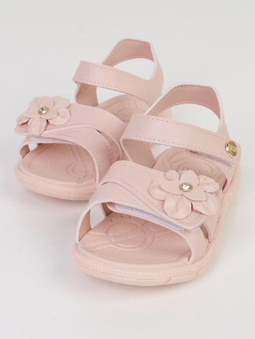 Sandália Casual Tic Tac Klin Infantil Para Menina- ROSA