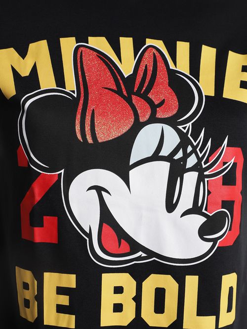 Blusa Minnie Ampla Feminina PRETO