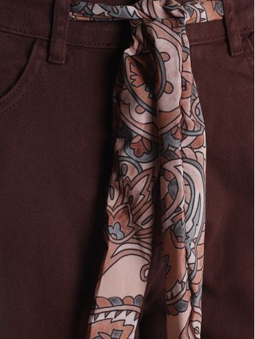 Calça Sarja Reta Autentique Feminina MARROM