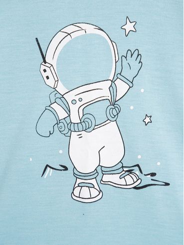 Pijama Longo Infantil Para Menino - AZUL CLARO