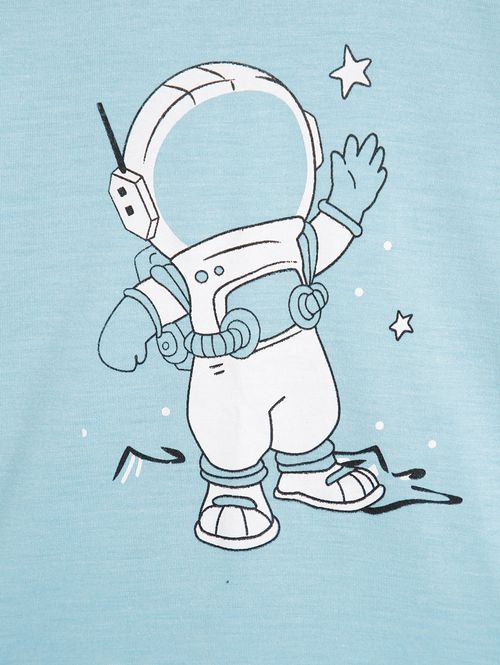 Pijama Longo Infantil Para Menino - AZUL CLARO