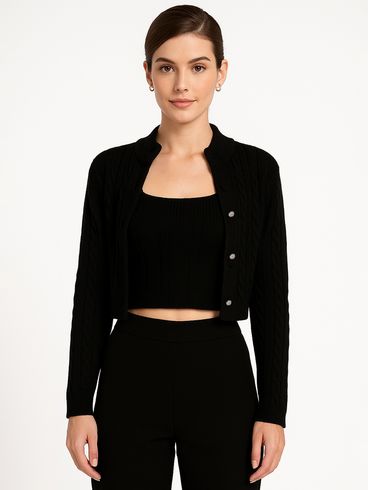 Conjunto Tricot Feminino PRETO