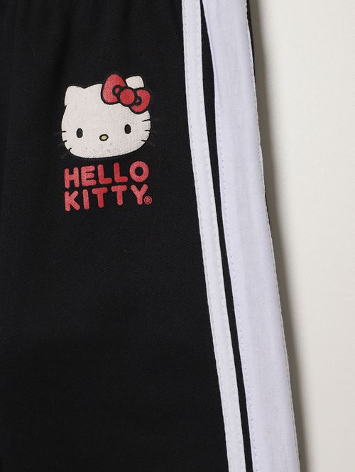 Calça Moletom Infantil Para Menina - PRETO