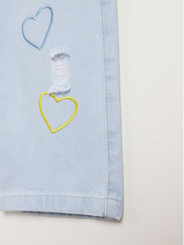 Calça Jeans Infantil Para Menina - AZUL