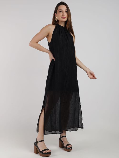 Vestido Trapézio  Eagle Rock Feminino PRETO