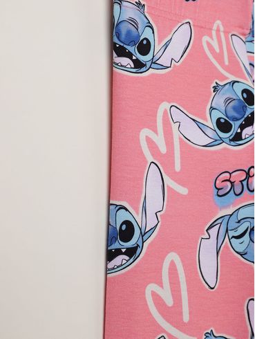 Calça Legging Stitch Disney Infantil Para Menina - ROSA