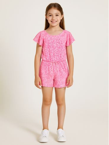 Macaquinho Infantil Para Menina - PINK