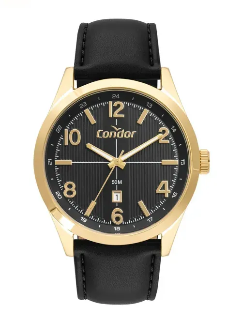 Relógio Condor Masculino PRETO/DOURADO
