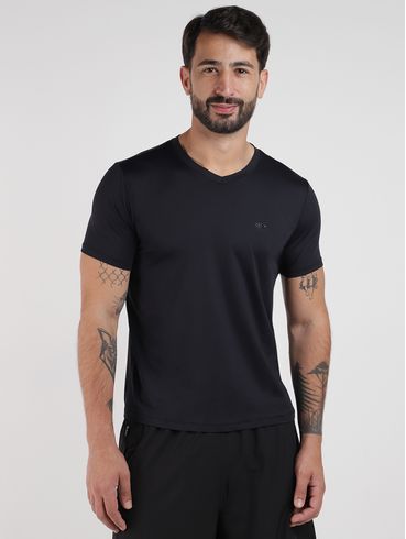 Camiseta Básica Poliamida Masculina PRETO
