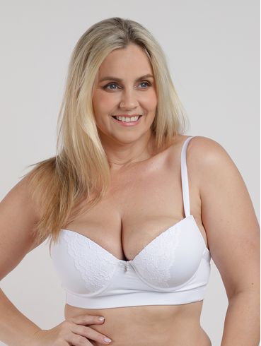 Sutiã Renda Feminino Plus Size BRANCO