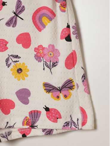 Short Malha Juvenil Para Menina - ROSA