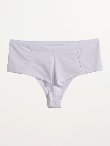 Calcinha Alta Microfibra Fio Duplo Feminina BRANCO