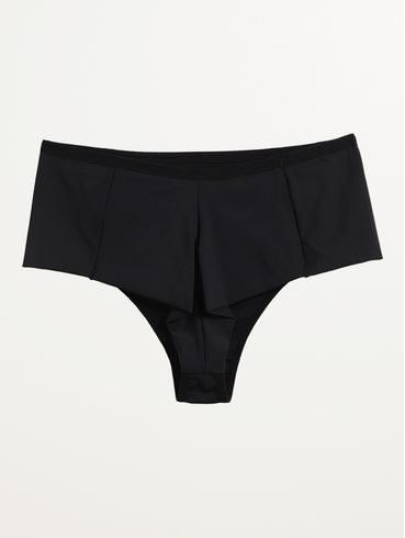 Calcinha Alta Microfibra Fio Duplo Feminina PRETO