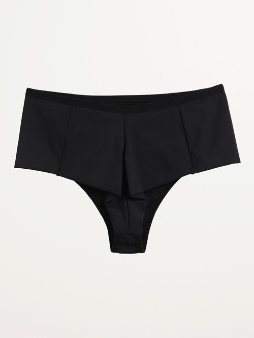Calcinha Alta Microfibra Fio Duplo Feminina PRETO