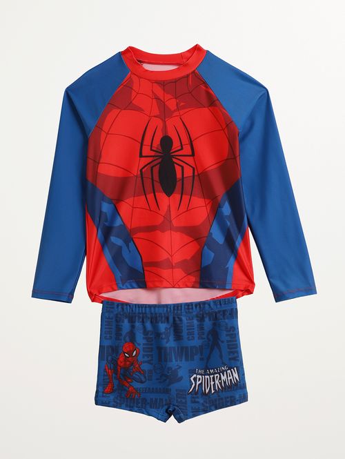 Sunga Camiseta Spiderman Infantil Para Menino- AZUL