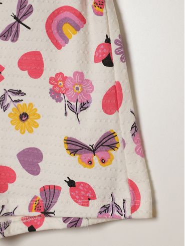 Short Malha Infantil Para Menina - ROSA