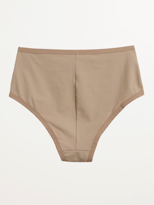 Calcinha Alta Poliamida Feminina BEGE