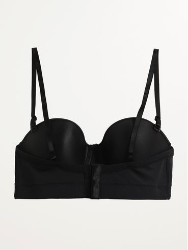 Sutiã Tomara Que Caia Com Bojo e Alça Feminino PRETO
