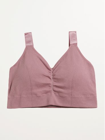 Sutiã Top Jacquard Sem Costura Plus Size Feminino LILAS