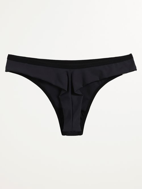 Calcinha Biquíni Microfibra Fio Duplo Feminina PRETO
