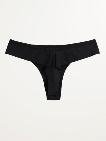 Calcinha Tanga Renda Fio Duplo Feminina PRETO