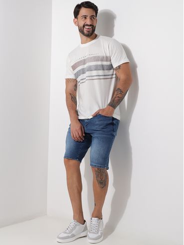 Bermuda Jeans Vilejack Masculina AZUL