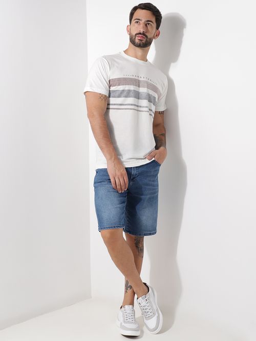 Camiseta Manga Curta Masculina OFF WHITE