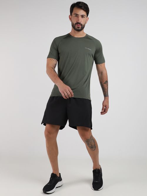 Bermuda Cos Elástico Masculina PRETO