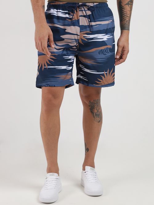 Bermuda Estampada Masculina AZUL