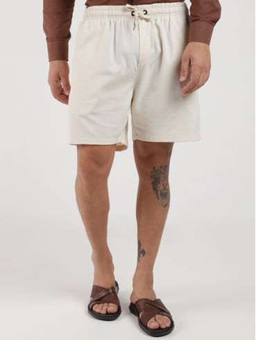 Bermuda Viscolinho Masculina AREIA