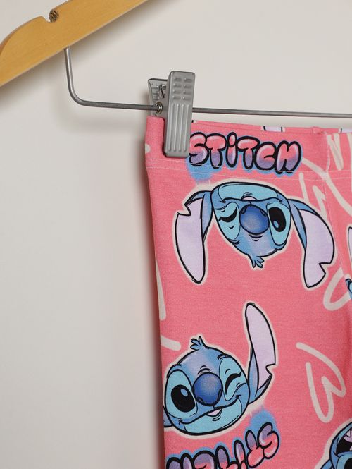 Bermuda Stitch Disney Juvenil Para Menina - ROSA
