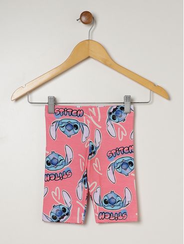 Bermuda Stitch Disney Infantil Para Menina - ROSA