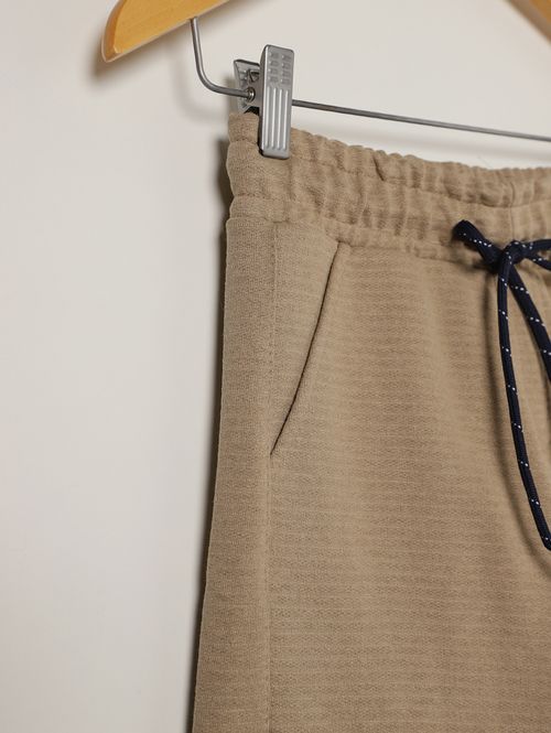 Bermuda Malha Gangster Juvenil Para Menino BEGE