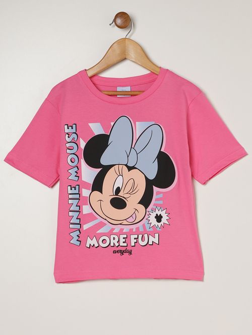 Blusa Manga Curta Infantil Para Menina - PINK