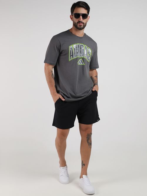 Bermuda Malha Masculina PRETO