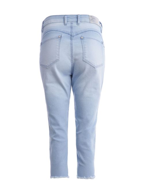 Calça Jeans Capri Bivik Feminina AZUL CLARO