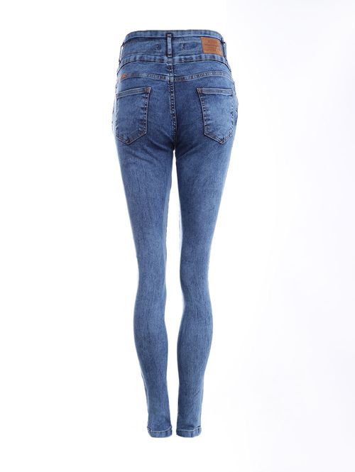 Calça Jeans Skinny Feminina Azul
