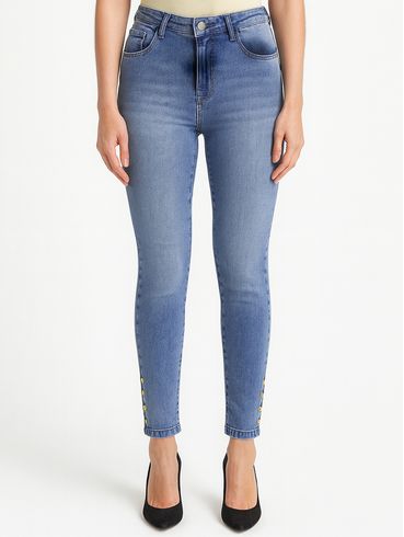 Calça Jeans Skinny Feminina Azul