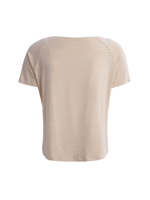 Blusa Manga Curta Habana Feminina BEGE