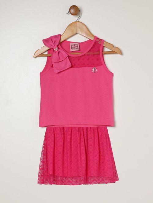 Conjunto Curto Infantil Para Menina - PINK