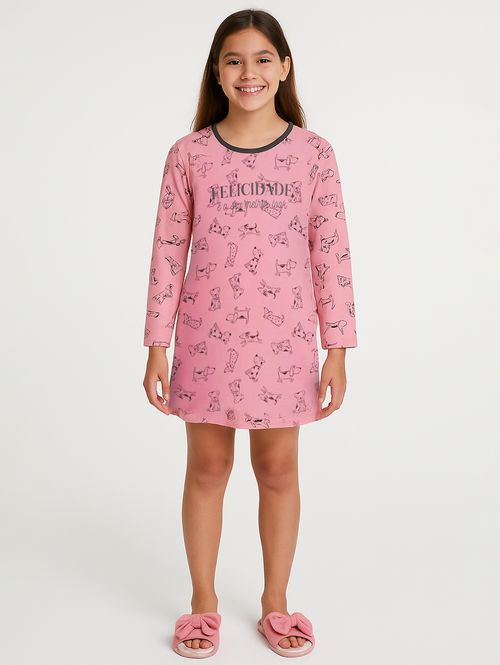 Camisola Juvenil Para Menina - ROSA