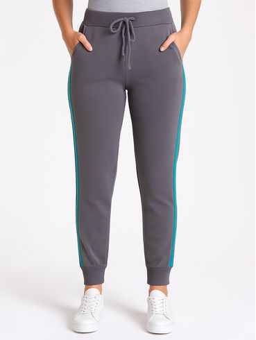 Calça Jogger Tricot Feminina Chumbo