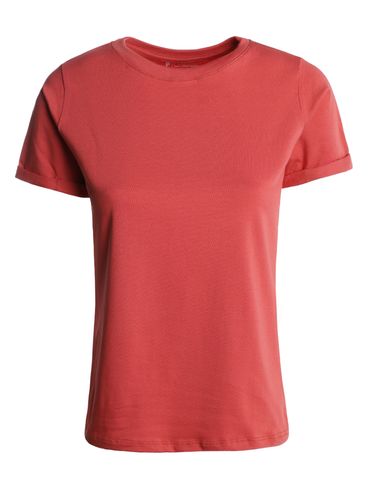 Blusa Algodão Egípico Manga Curta Feminina LARANJA